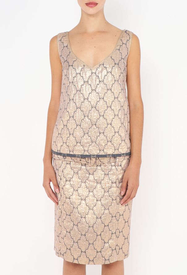 Prada S/S 2002 Brocade Skirt Ensemble - 4