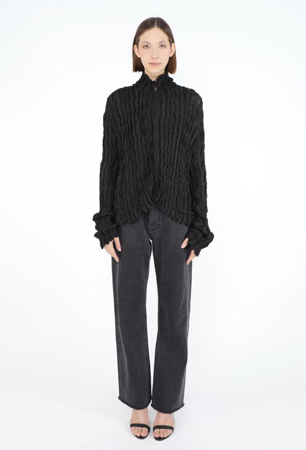 Saint Laurent Tom Ford Fall 2001 Ruched Cardigan - 4