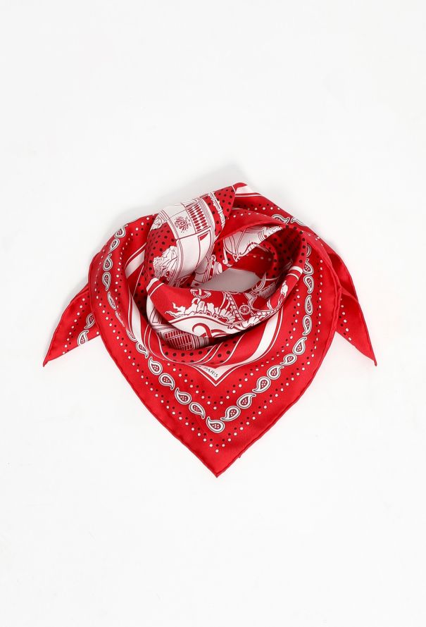 Hermès Bicolor 'Ex-Libris' 55cm Silk Carré - 1