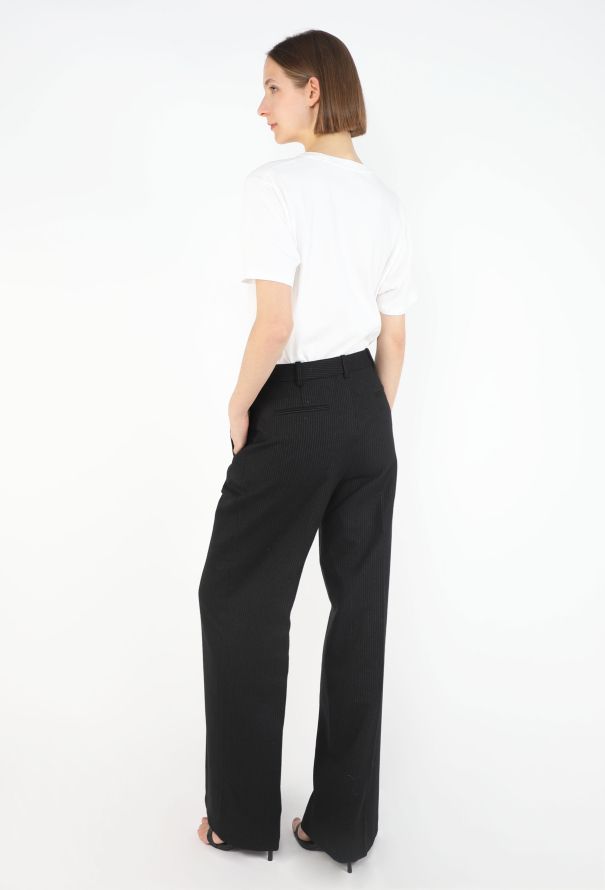 The Row Banew Pinstripe Wide-Leg Trousers, 2024 - 4