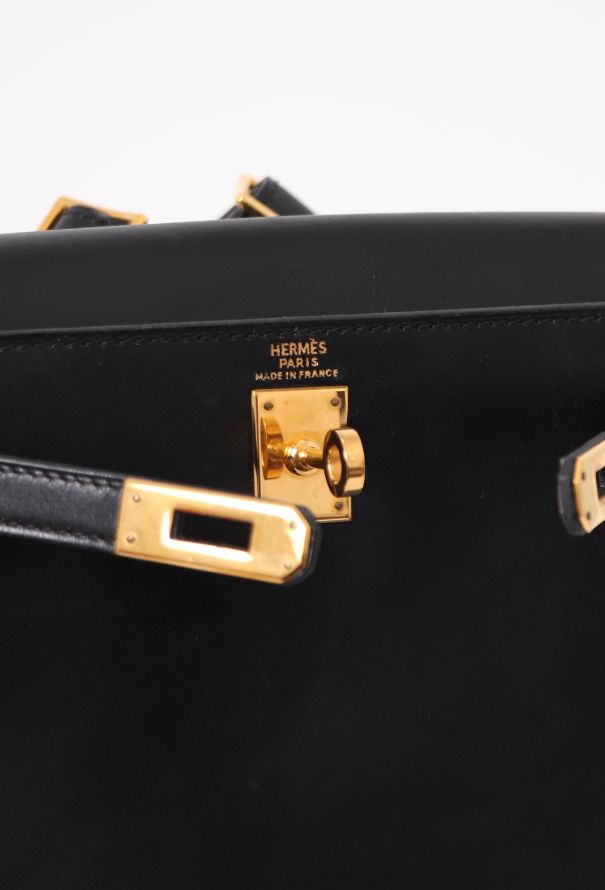 Hermès Vintage Black Box Kelly Ado 20 Backpack - 3 Hermès Vintage Black Box Kelly Ado 20 Backpack - 3
