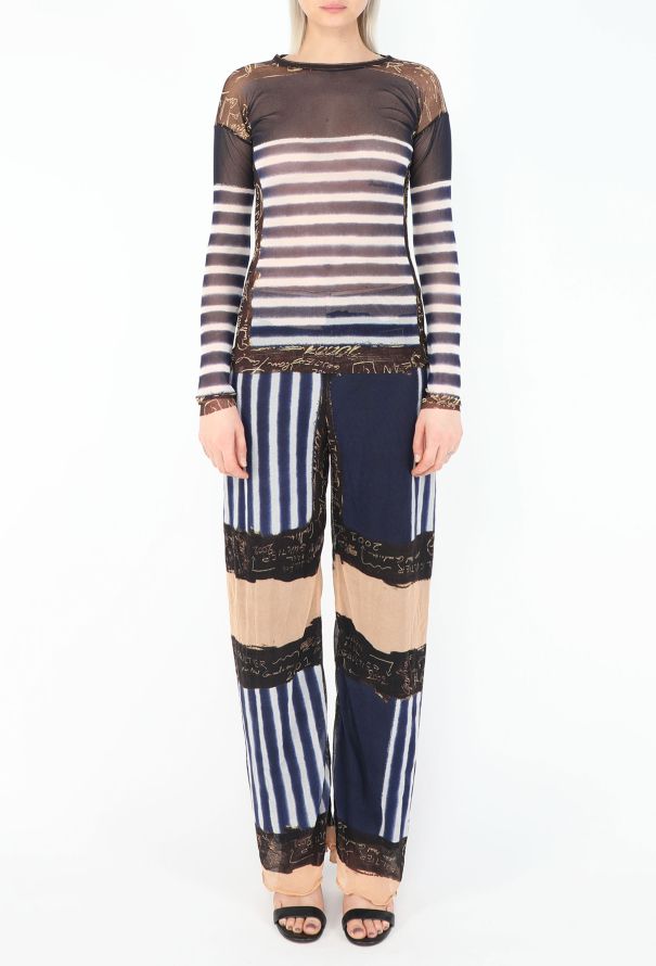 Jean Paul Gaultier 2001 Marinière Mesh Ensemble - 3