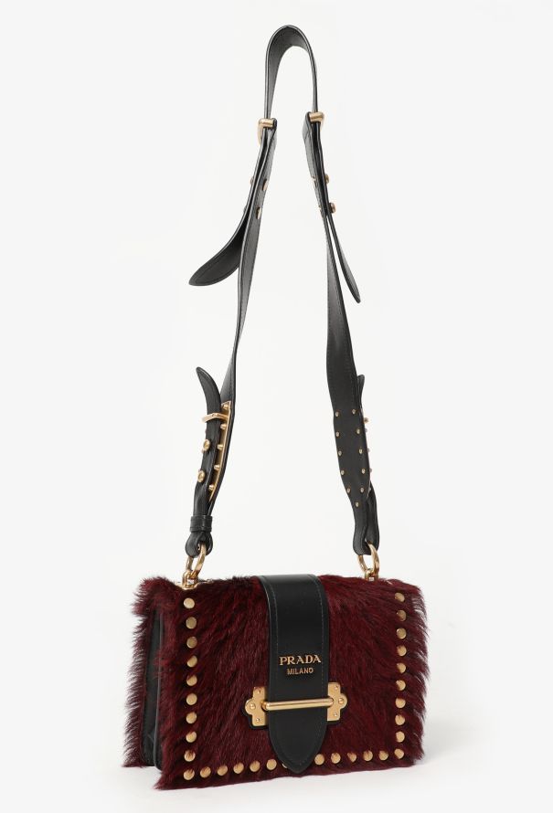 Prada Fur Cahier Crossbody Bag - 2 Prada Fur Cahier Crossbody Bag - 2