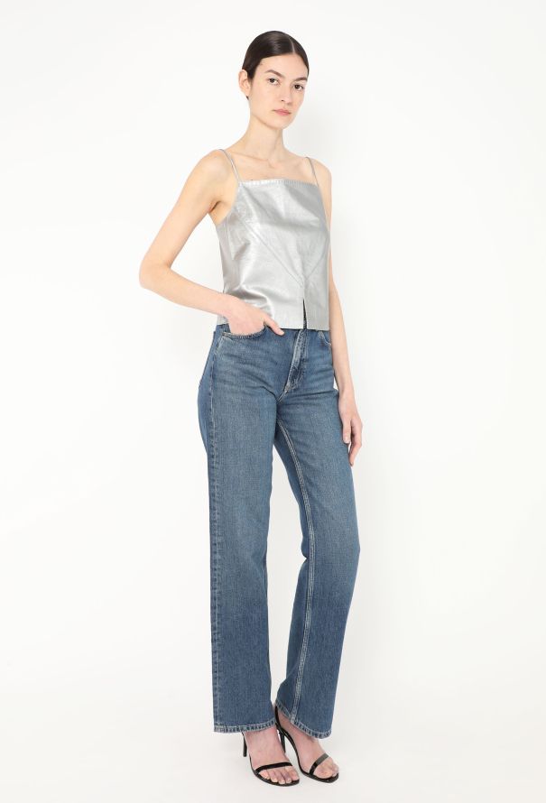 Chanel 1999 Metallic Leather Top - 4 Chanel 1999 Metallic Leather Top - 4