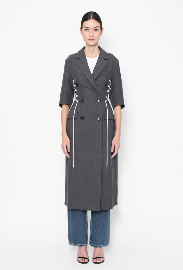 Christian Dior F/W 2014 Tailored Lace-up Coat - 1