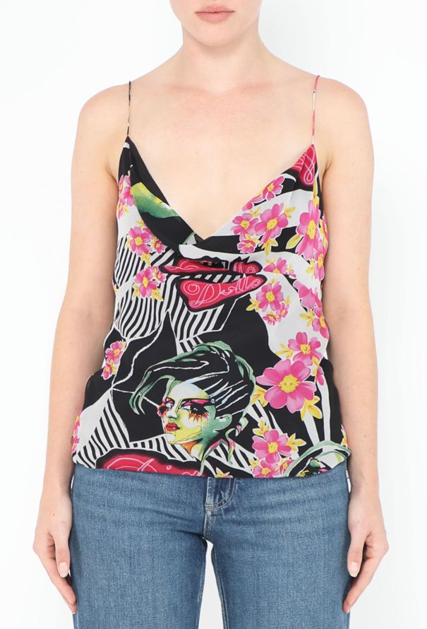 Dior Iconic 2004 Ruffled Chiffon 'Dolls' Top - 1