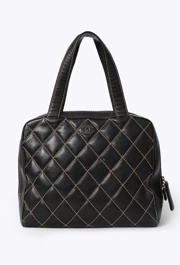 Chanel Vintage Wild Stitch Bowling  Bag - 1