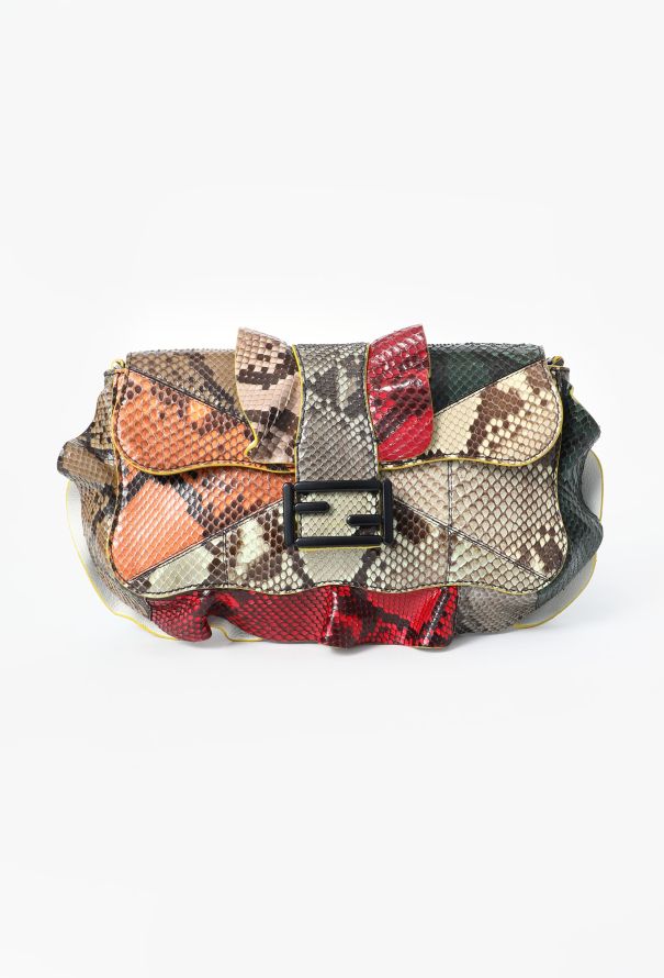 Fendi F/W 2016 Python Elaphe Waves  Baguette Bag - 3