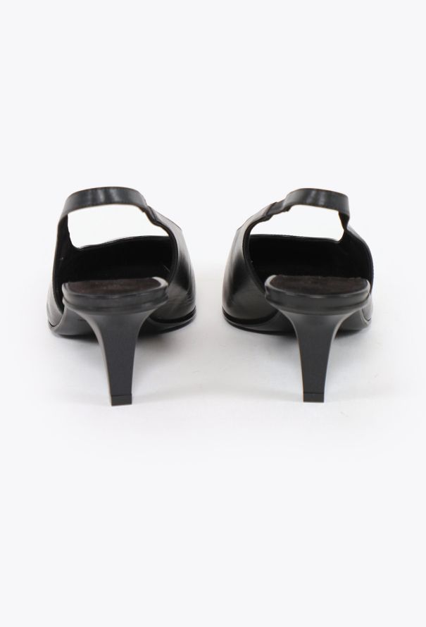 Loro Piana Classic Leather Slingbacks - 4