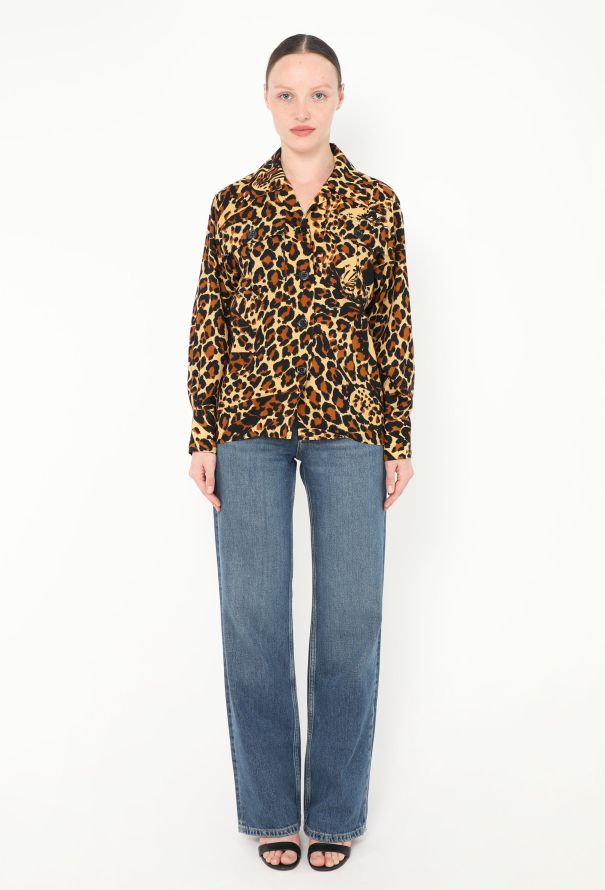 Saint Laurent F/W 1986 Cheetah Safari Top - 3 Saint Laurent F/W 1986 Cheetah Safari Top - 3