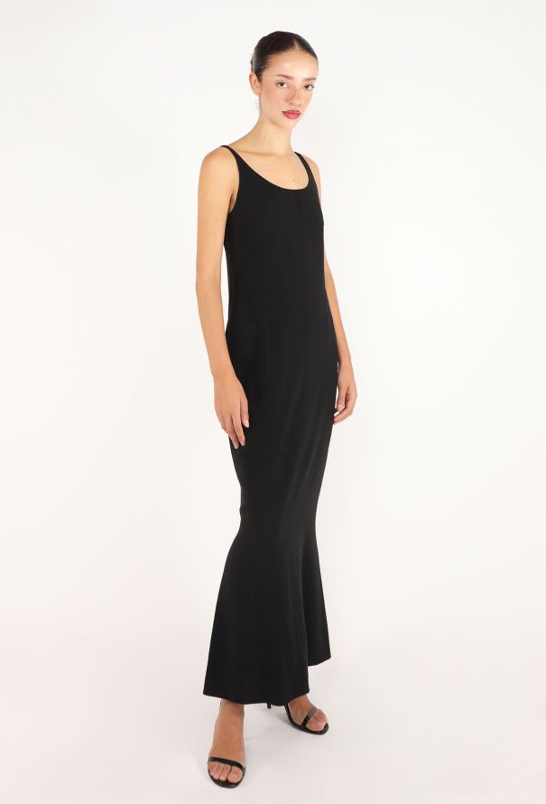 Chanel Fluted Crêpe Maxi Dress, 1998 - 2