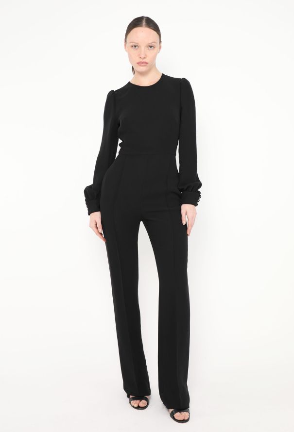 Valentino F/W 2012 Pleated Silk Jumpsuit - 4 Valentino F/W 2012 Pleated Silk Jumpsuit - 4