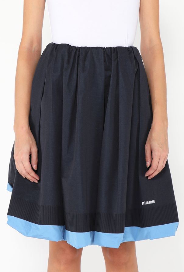 Miu Miu Pleated Poplin Skirt, F/W 2024 - 3