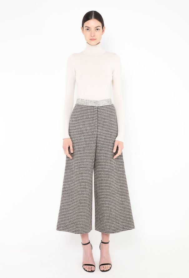 Chanel F/W 2015 Iridescent Houndstooth Trousers - 1