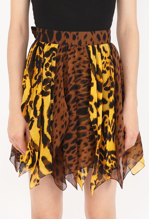Gianni Versace Printed Chiffon Skirt, 1992 - 4