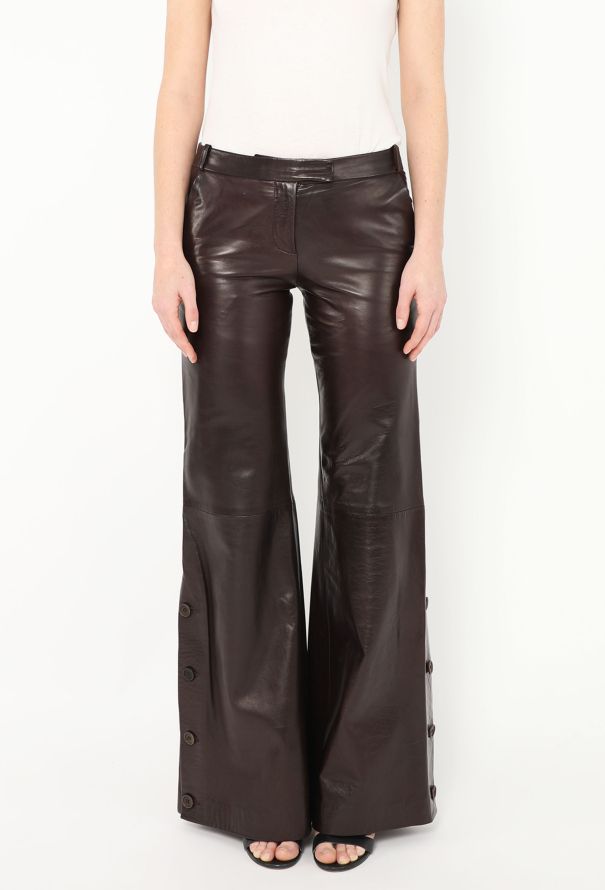 F/W 2000 Flared Leather Pants | Authentic & Vintage | ReSee F/W 2000 Flared Leather Pants | Authentic & Vintage | ReSee