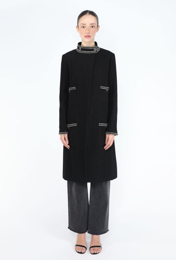 Chanel Resort 2014 Paris-Singapore Bouclé Military Coat - 3