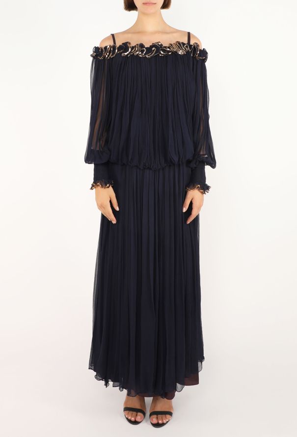 Jean Varon Grecian Chiffon Dress, 1970 - 3
