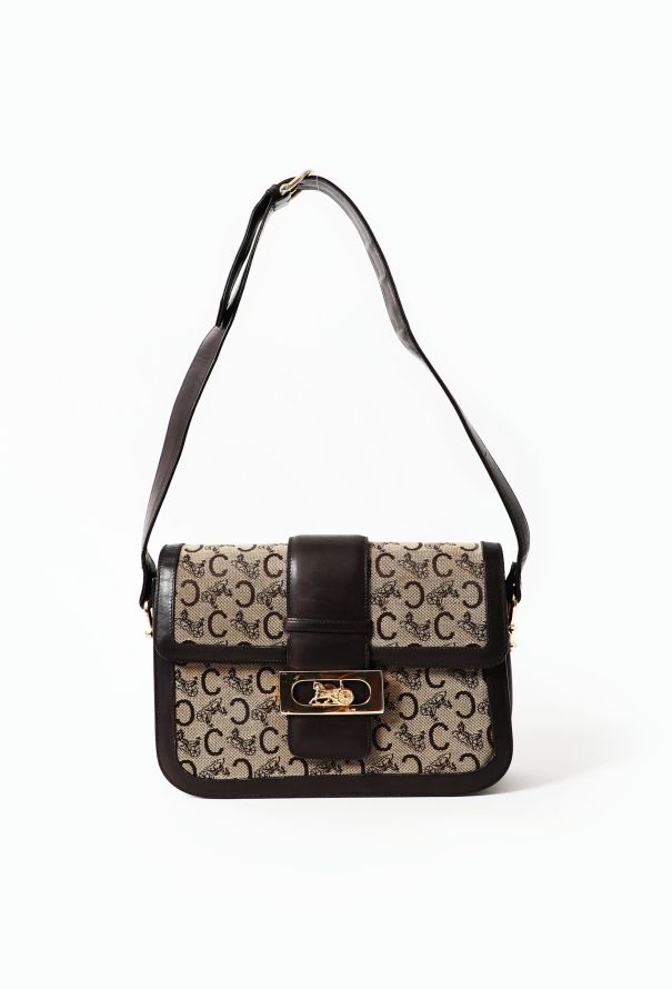 Celine - Authenticated Classic Handbag - Leather Black Plain for Women, Very Good Condition
