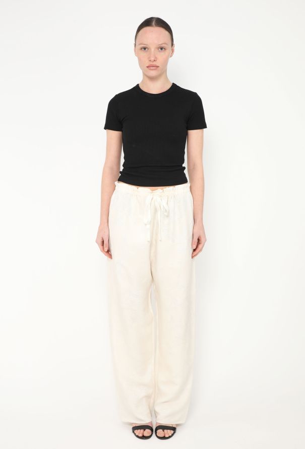 The Row Paco Jacquard Silk Pants - 1