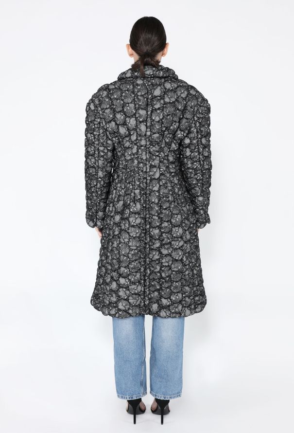 Comme des Garçons F/W 2022 'Black Rose' Lace Coat - 6