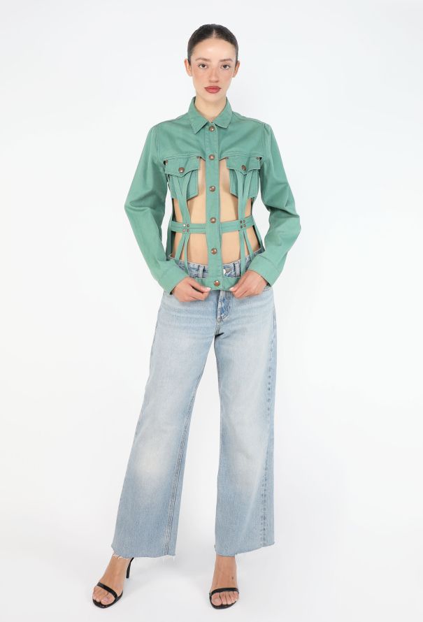 Jean Paul Gaultier Junior 1989 Denim Cage Jacket - 4