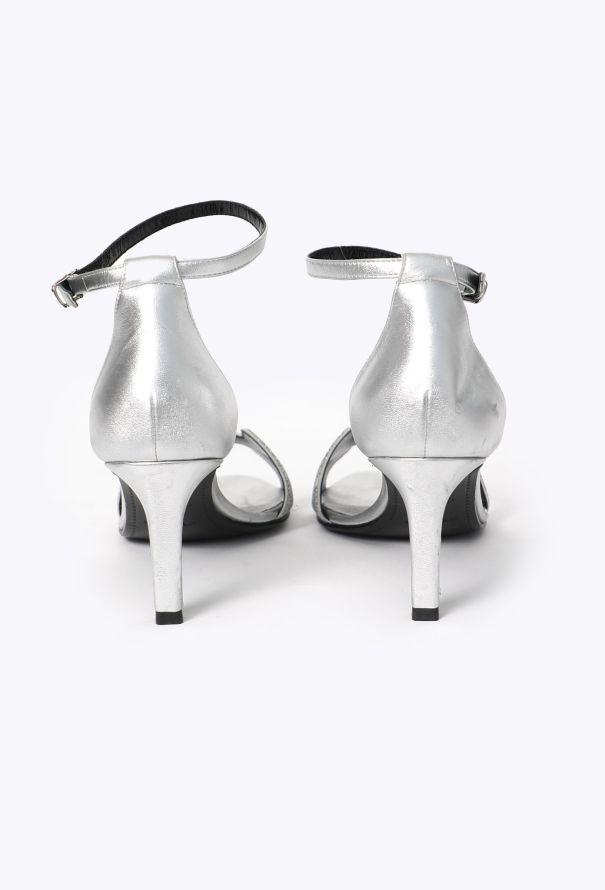 Hermès Metallic Embellished Night Sandals - 4