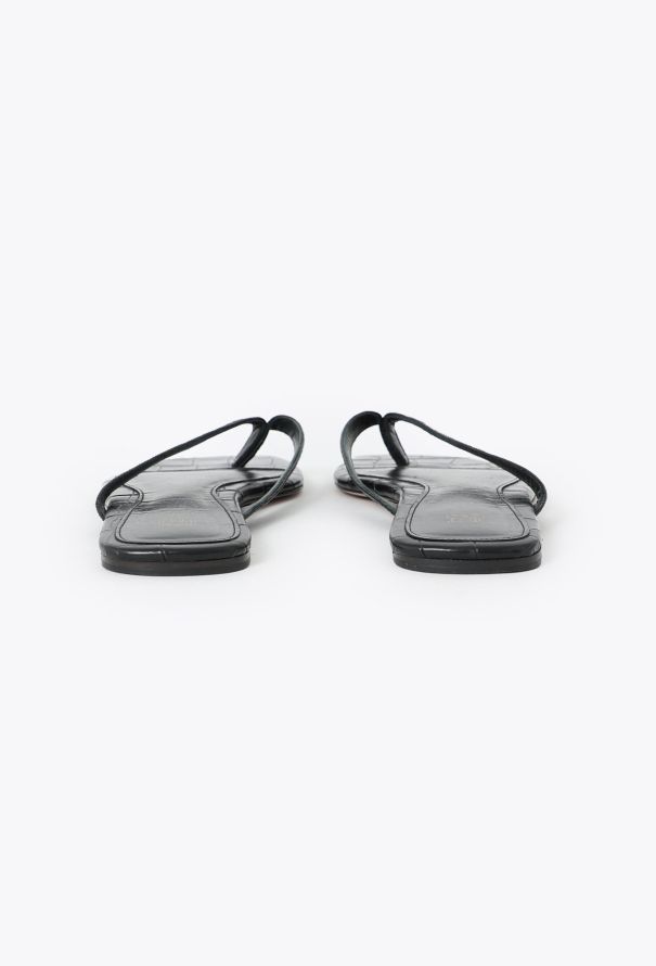 Toteme 2023 Embossed Leather Sandals - 4