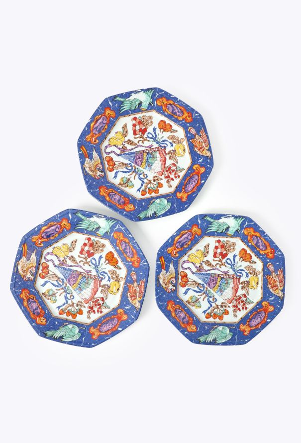 Hermès Vintage 'Pierres d'Orient et d'Occident' 3-piece Plate Set - 1