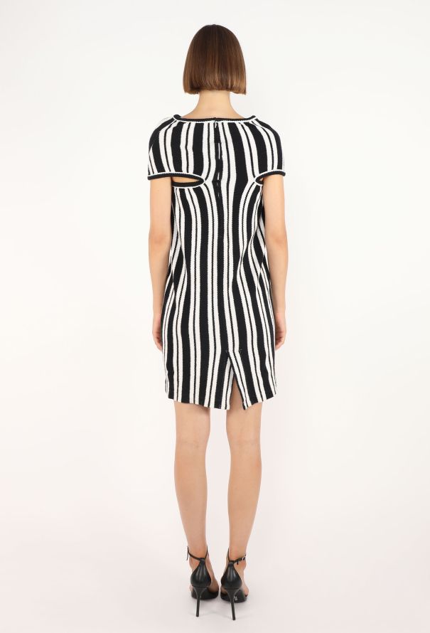 Comme des Garçons Striped Knit Asymmetrical Dress, 1990 - 6