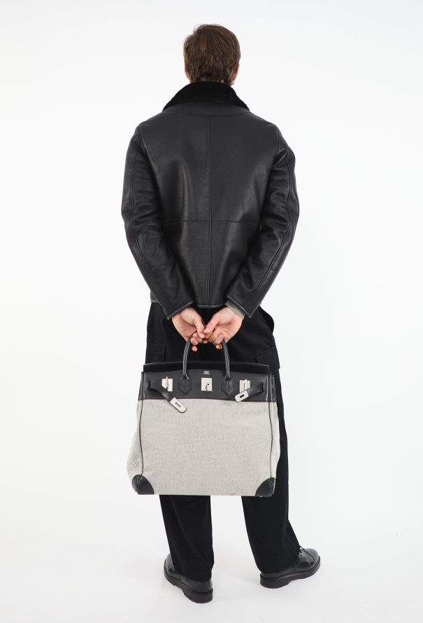 Hermès Evergrain & Toile Criss Haut à Courroies 40 - 2