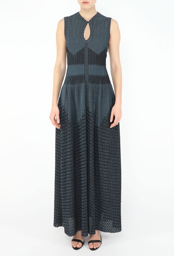 Alaïa S/S 2018 Iridescent Ribbed Gown - 3