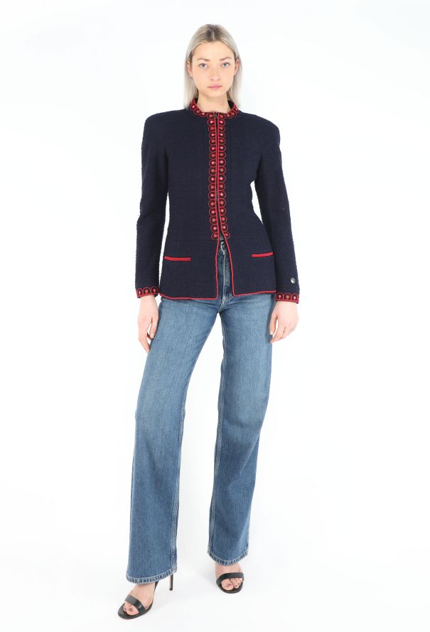 Chanel CAMPAIGN F/W 1997 Embroidered Bouclé Jacket - 3