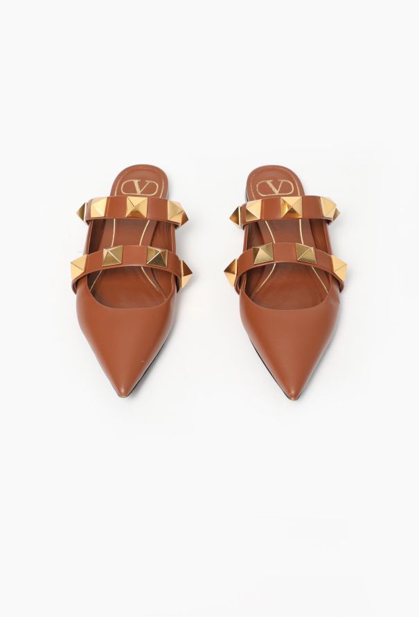 Valentino S/S 2021 Leather Rockstud Mules - 4