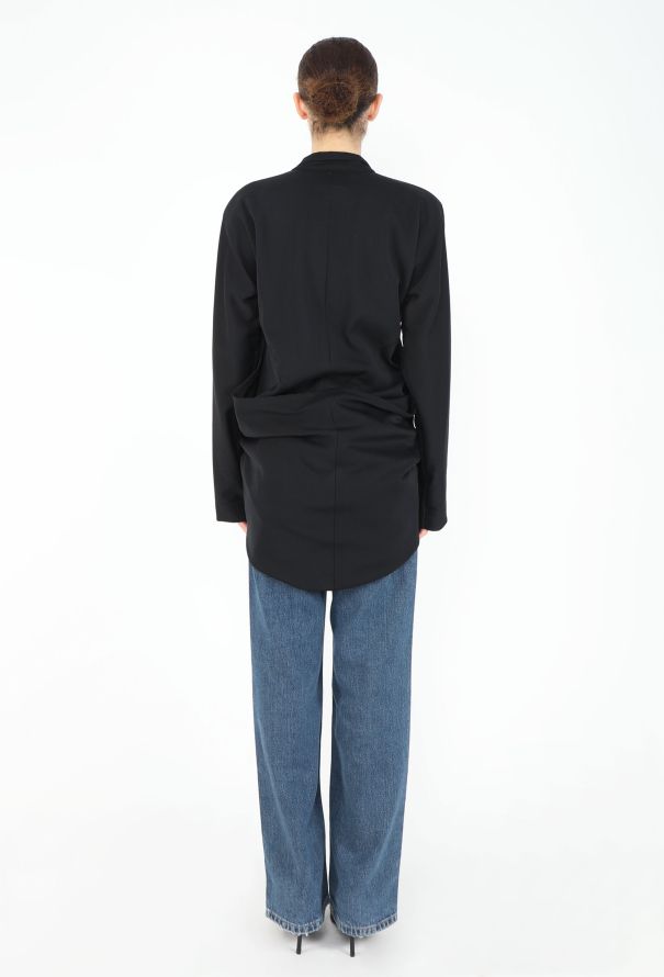 Yohji Yamamoto Late '80s Safety Pin Cutaway Blazer - 7