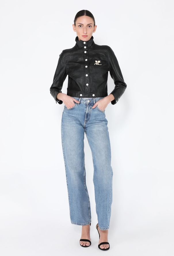 Courrèges '90s Mod Vinyl Jacket - 4