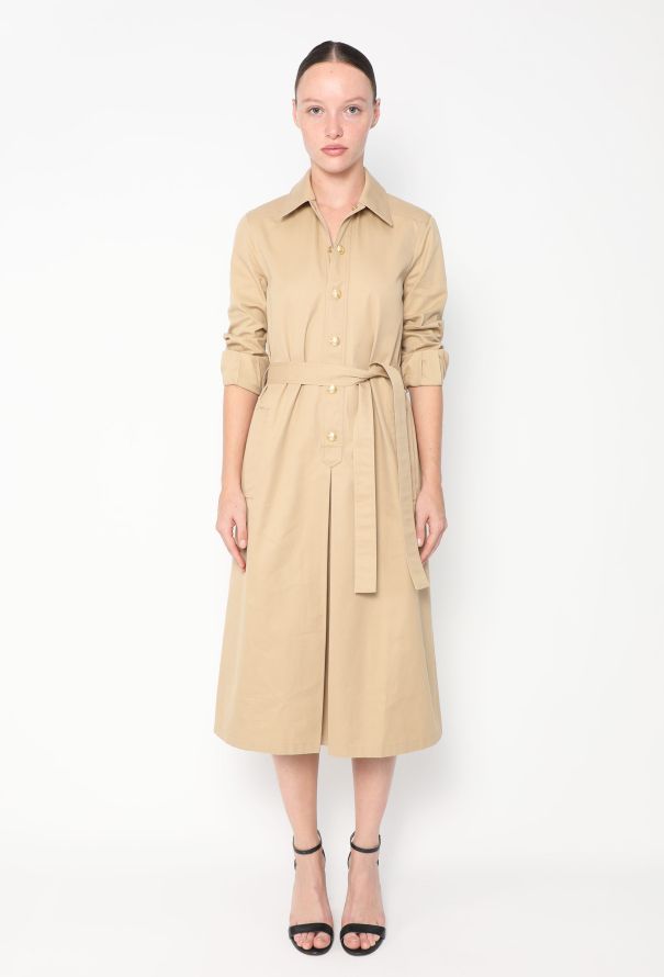 Céline 2021 Belted Gabardine Dress - 1