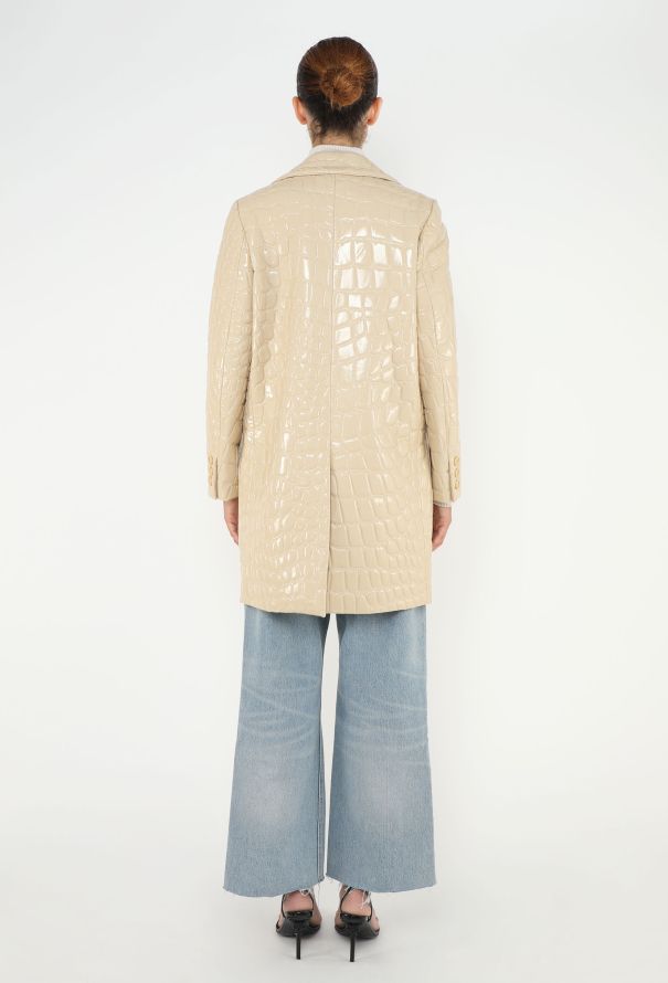 Miu Miu F/W 2015 Embossed Patent Coat - 6 Miu Miu F/W 2015 Embossed Patent Coat - 6