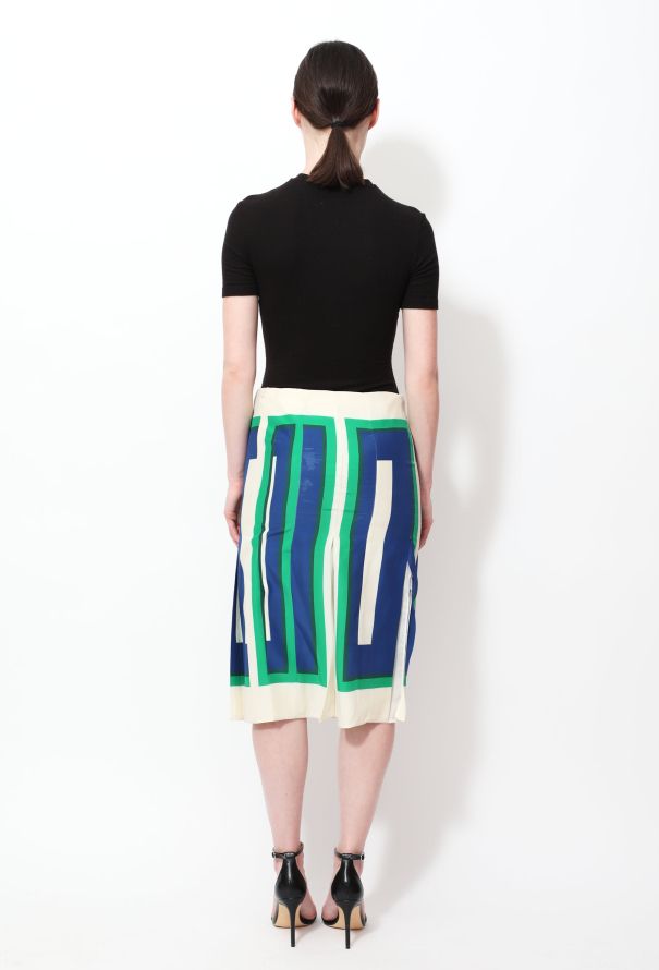 Céline S/S 2011 Geometric Printed Skirt - 6