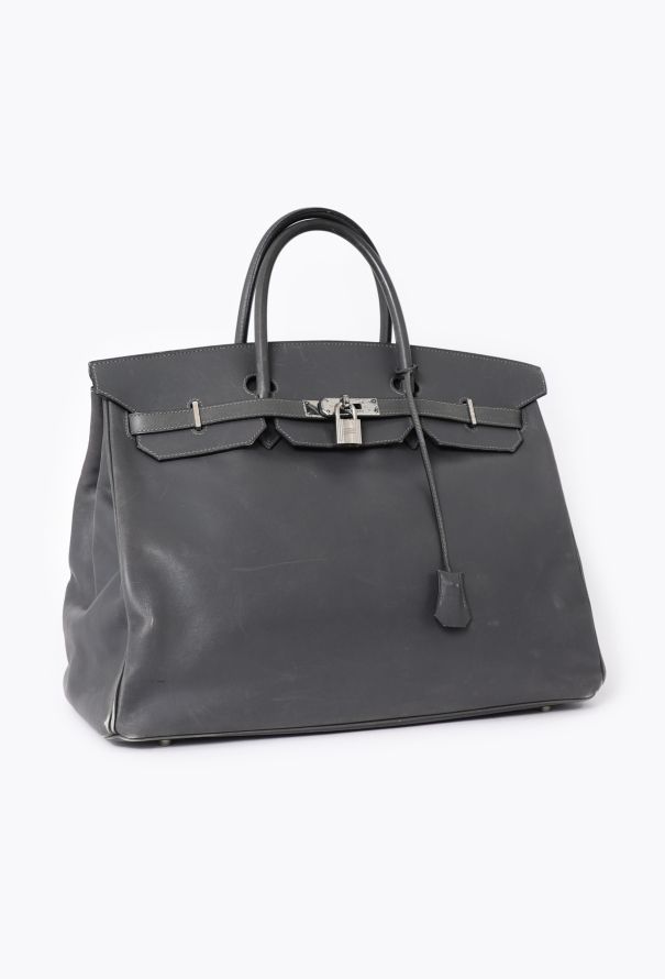Hermès Dark Grey Box Birkin 40 - 3