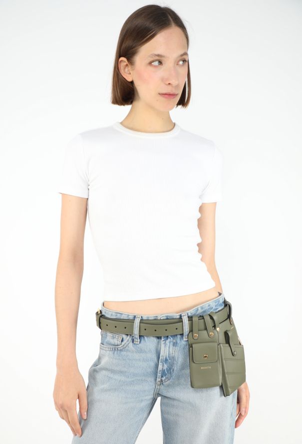 Fendi S/S 2019 Khaki Utility Belt - 1