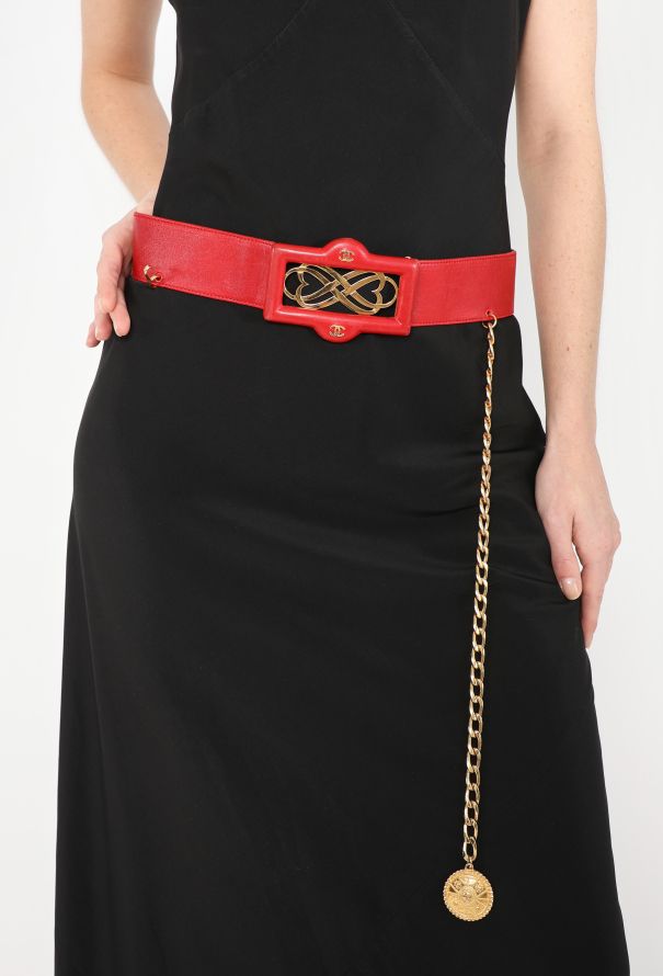 Chanel Rare F/W 1989 Chainlink Arabesque Belt - 1