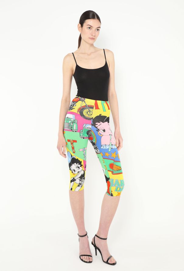 Gianni Versace 1991 Betty Boop Pop Art Capris - 1