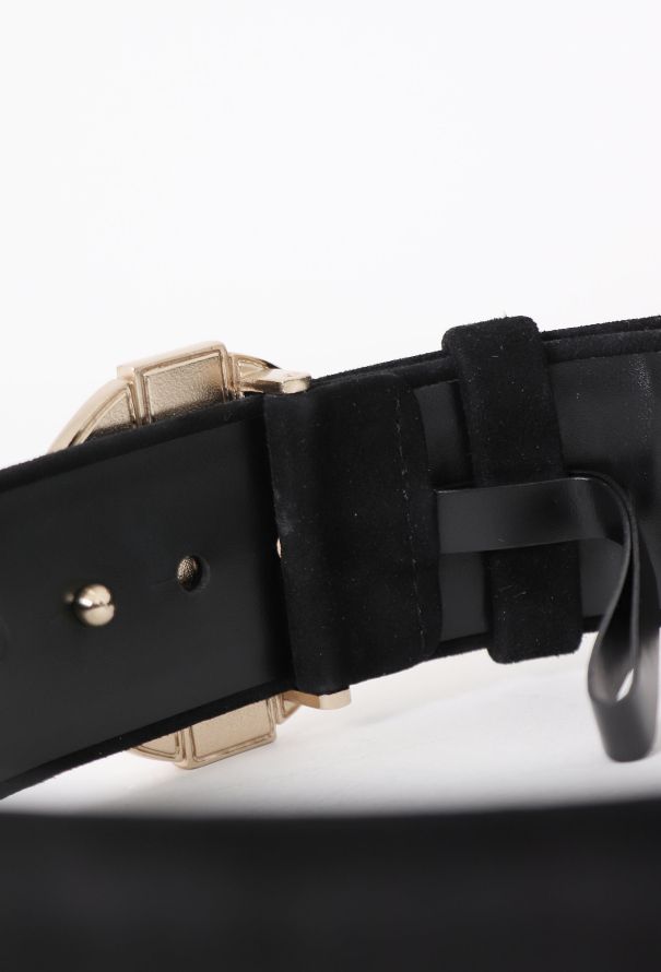 Chanel F/W 2009 Gripoix Suede Belt - 6 Chanel F/W 2009 Gripoix Suede Belt - 6