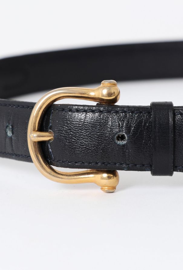 Céline '70s Horsebit Leather Belt - 4 Céline '70s Horsebit Leather Belt - 4