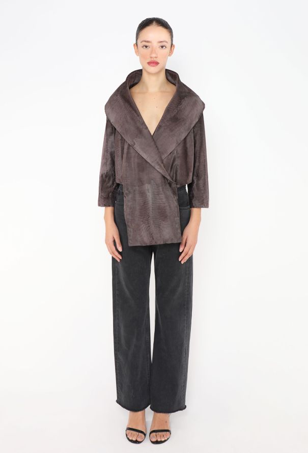 Prada 2000 Pony Hair Shawl Jacket - 2 Prada 2000 Pony Hair Shawl Jacket - 2