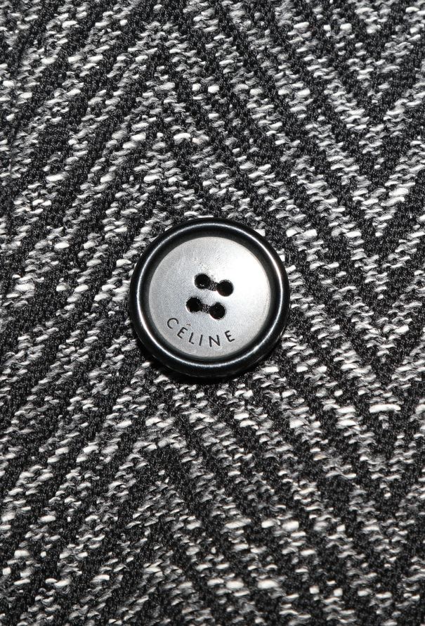 Céline 2018 Tailored Chevron Coat - 9