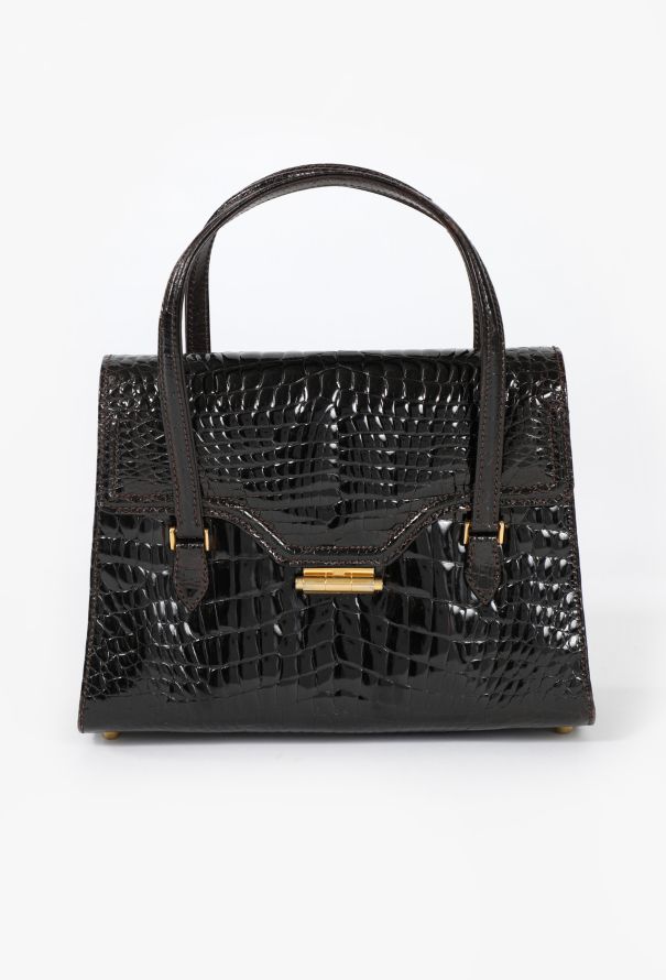 Gucci Vintage Crocodile Leather Bag - 1