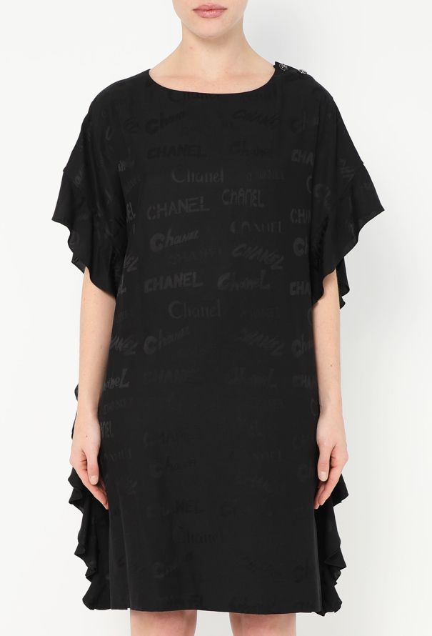 Chanel 2022 Logo Print Silk Tunic - 1