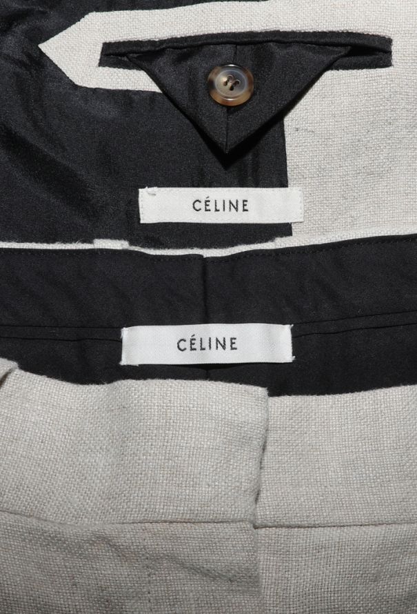 Céline Belted Linen Suit, Resort 2014 - 9